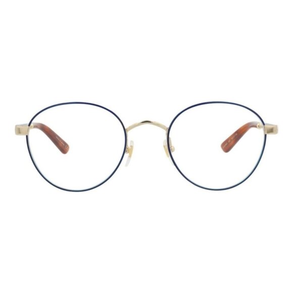 Gucci Mens Round/Oval Blue Gold Transparent Fashion Designer Eyewear - Picture 2 of 4